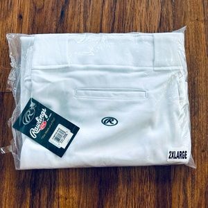 Rawlings Men’s White Baseball Pants- NWT